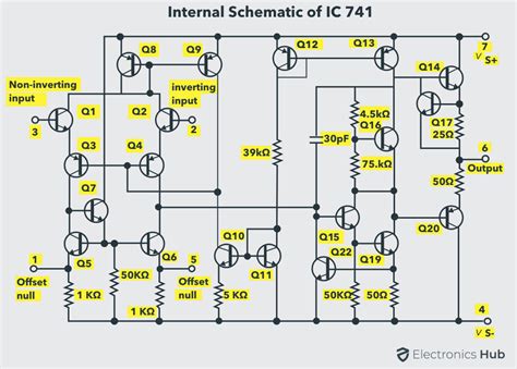 op amp 741|ic 741 internal circuit diagram.